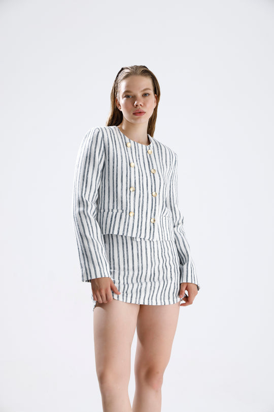 Routines Striped Two Piece Skort Set 9481 - ROUTINES