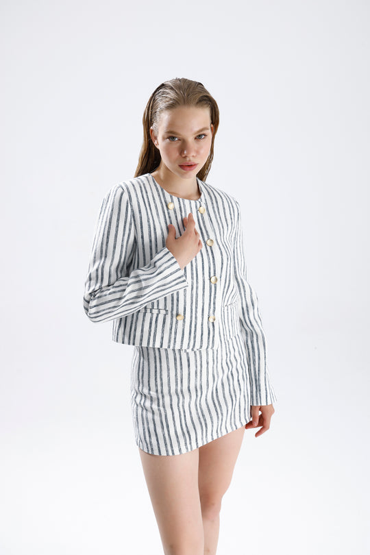 Routines Striped Two Piece Skort Set 9481 - ROUTINES