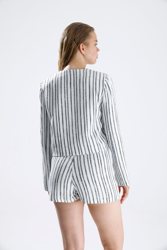 Routines Striped Two Piece Skort Set 9481 - ROUTINES