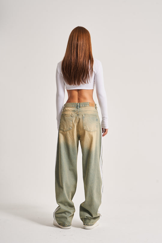 Routines Striped Vintage Loose Jeans 3103 - ROUTINES