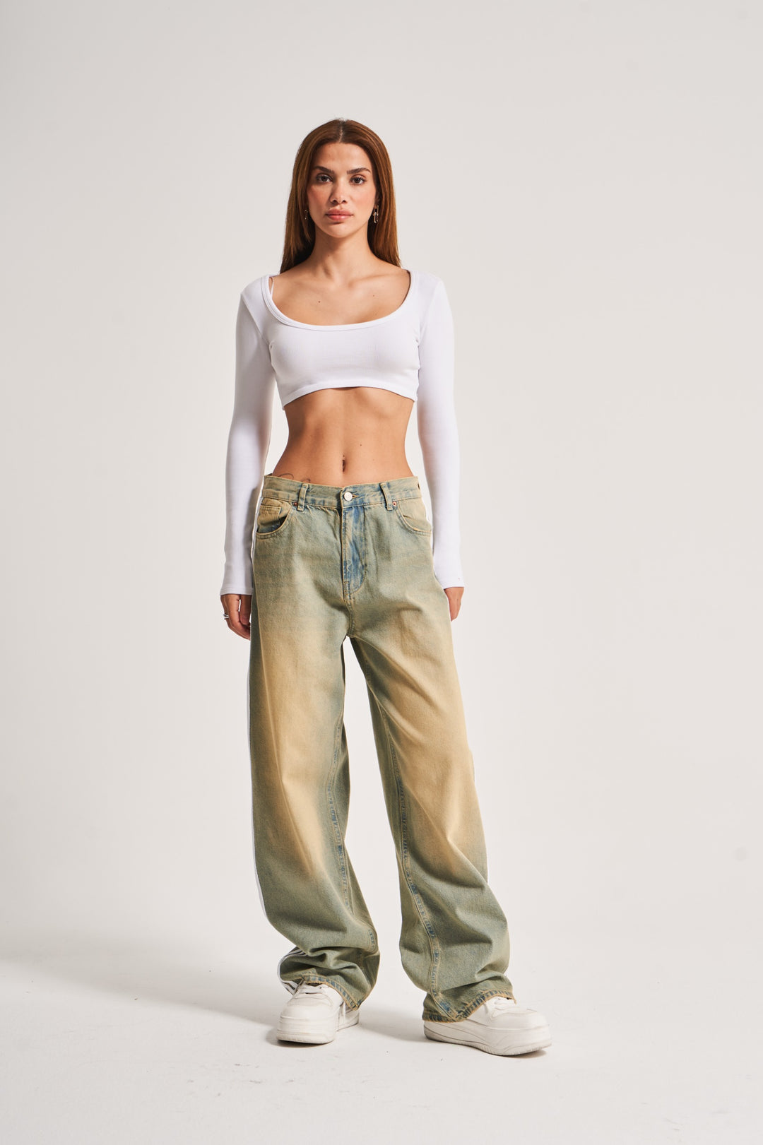 Routines Striped Vintage Loose Jeans 3103 - ROUTINES