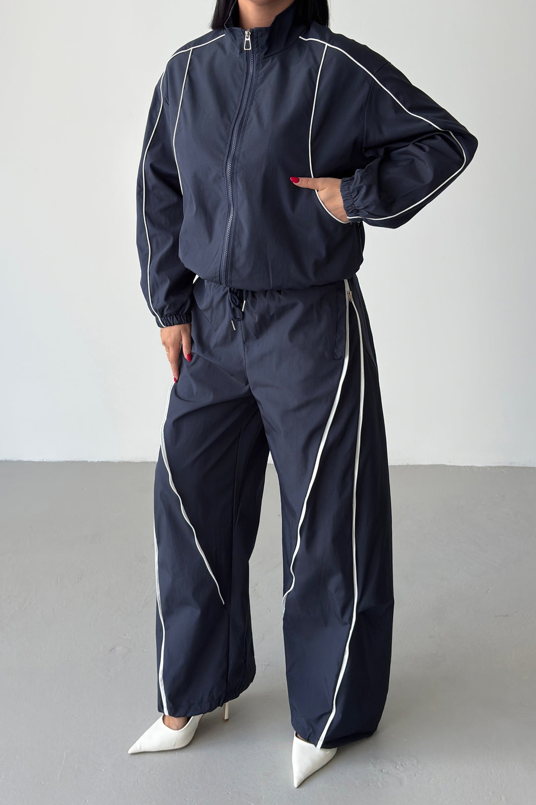 Routines Striped Zippers Tracksuit - Blue 2611