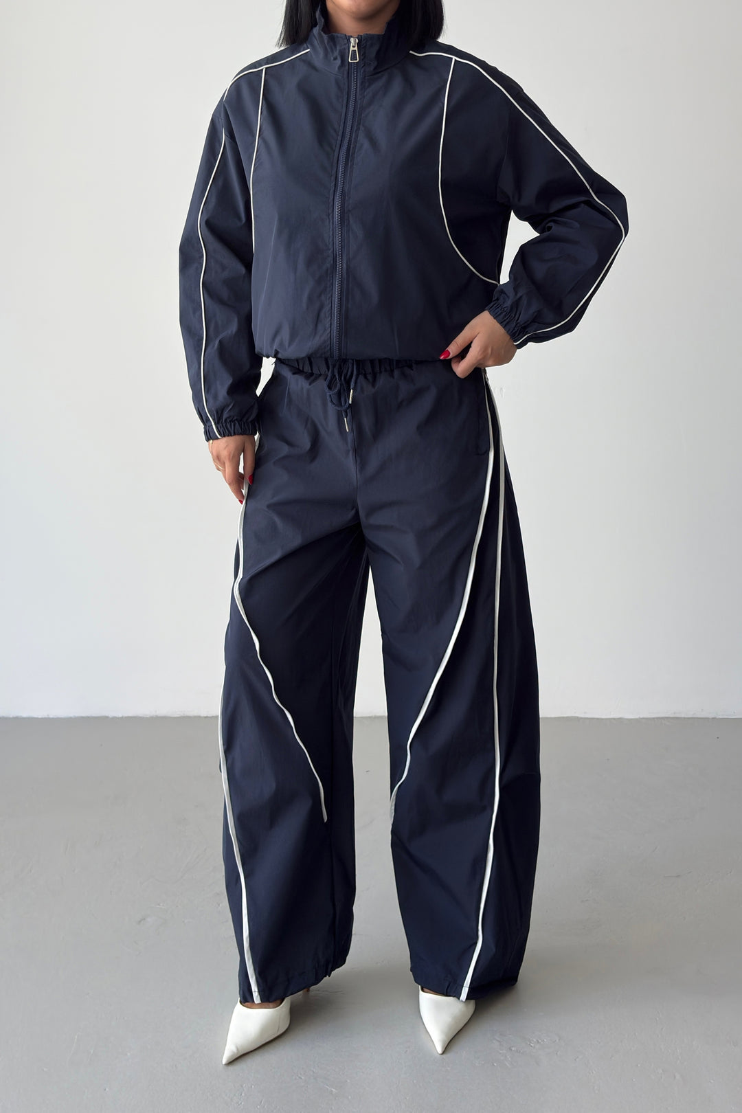 Routines Striped Zippers Tracksuit - Blue 2611