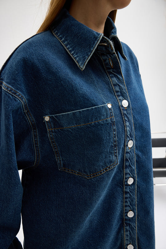 Routines Two Piece Denim Set - Blue - Tall 1444-1 Set Routines Fashion