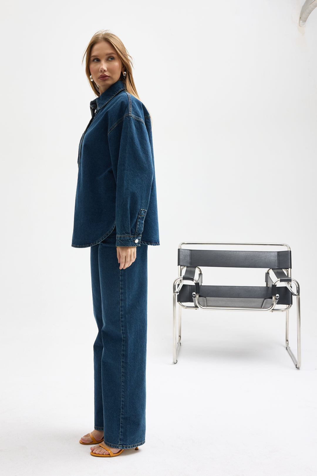 Routines Two Piece Denim Set - Blue - Tall 1444-1 Set Routines Fashion