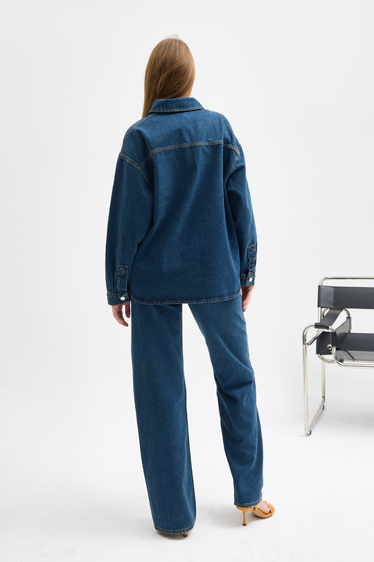 Routines Two Piece Denim Set - Blue - Tall 1444-1 Set Routines Fashion