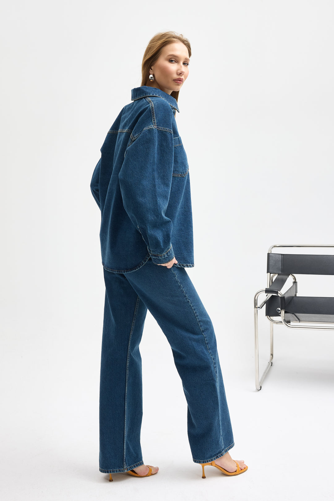 Routines Two Piece Denim Set - Blue - Tall 1444-1 Set Routines Fashion