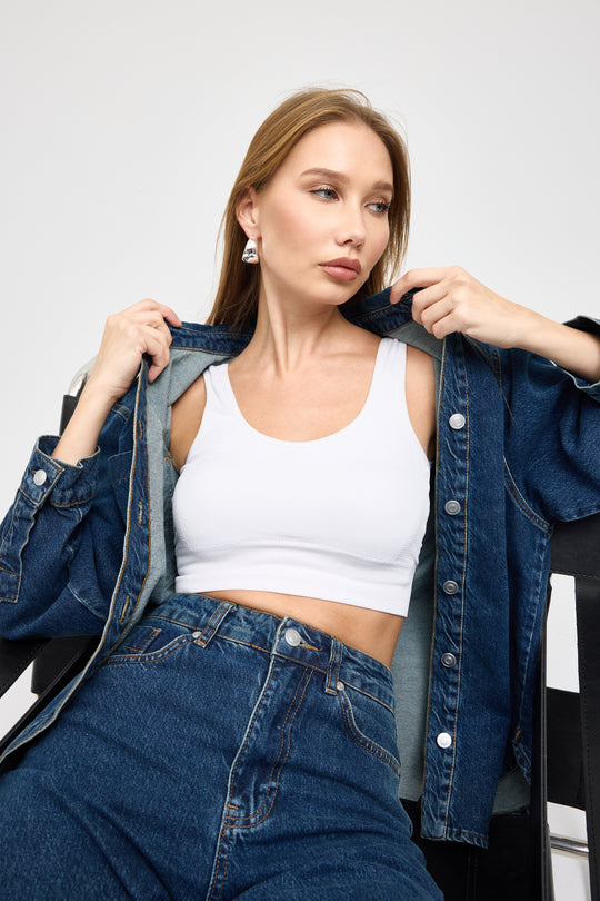 Routines Two Piece Denim Set - Blue - Tall 1444-1 Set Routines Fashion