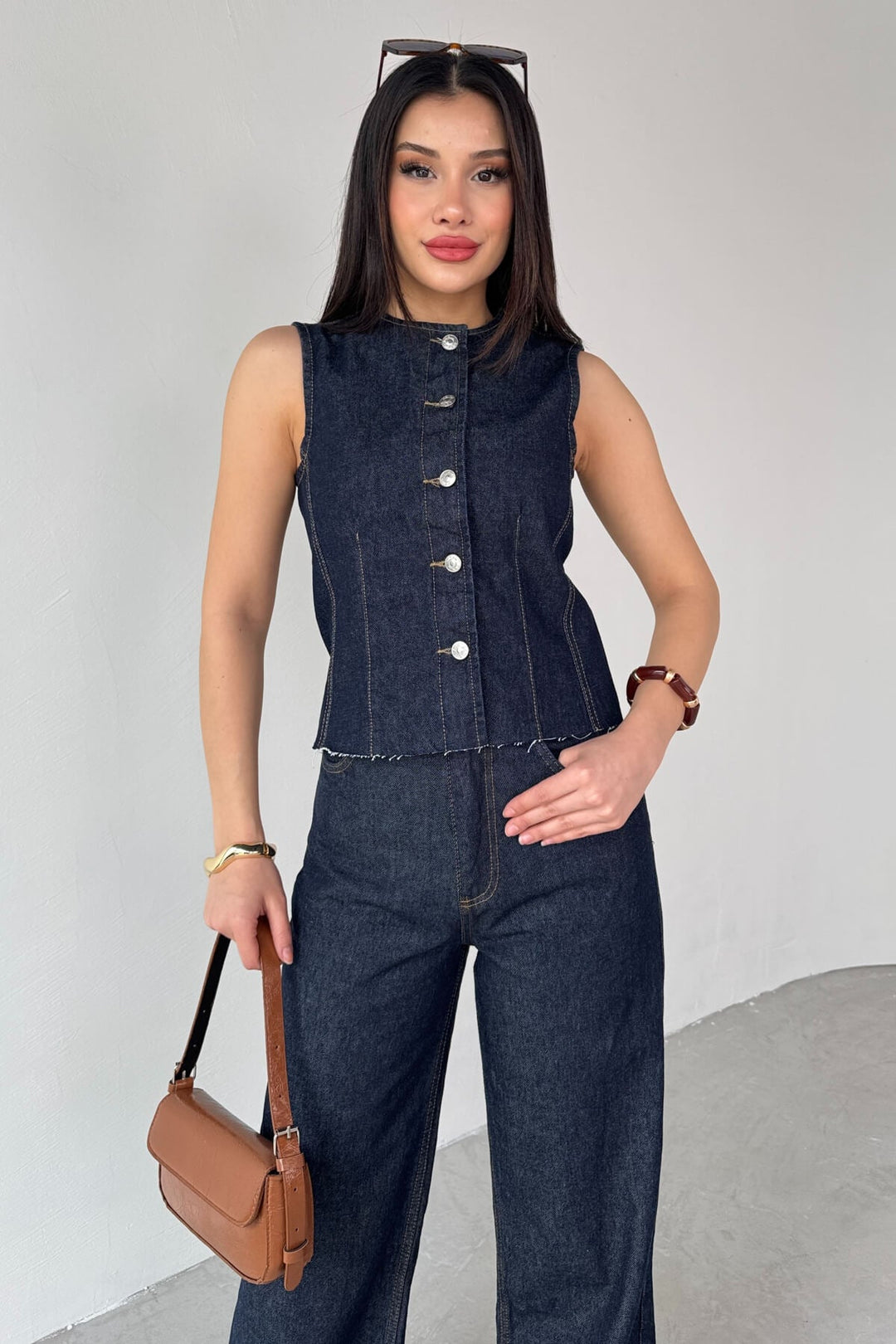 Routines Two Piece Denim Vest Set 0199 - ROUTINES