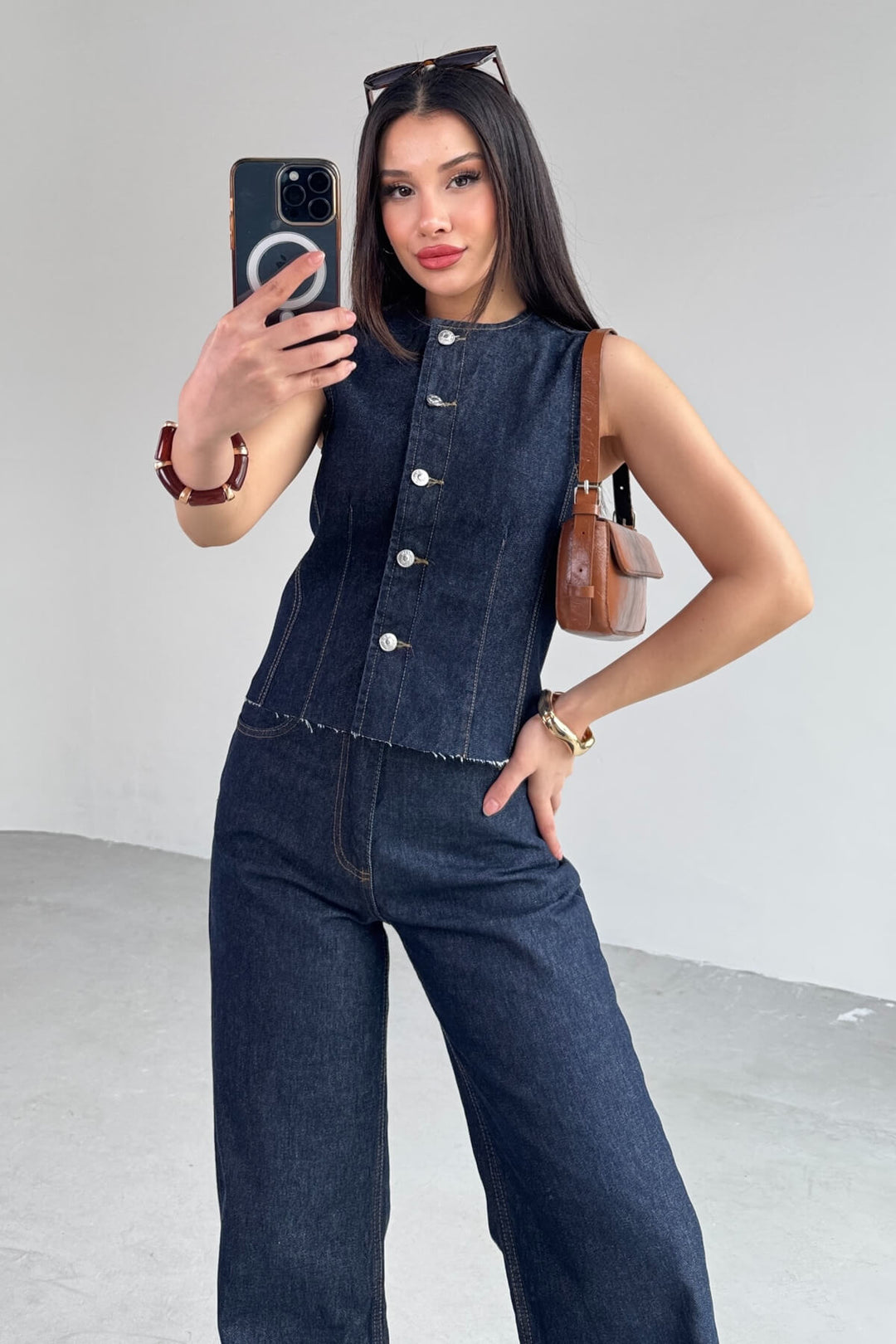 Routines Two Piece Denim Vest Set 0199 - ROUTINES