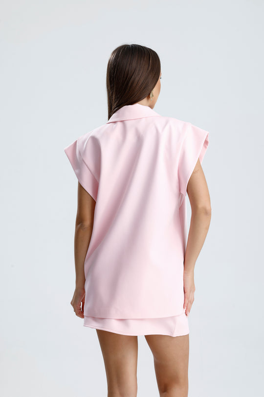 Routines Two Piece Gilet Set - Baby Pink 905211 - ROUTINES