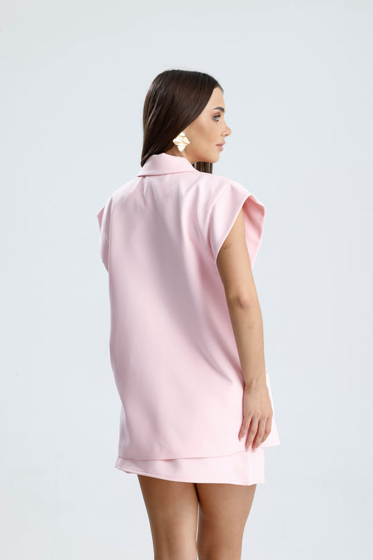 Routines Two Piece Gilet Set - Baby Pink 905211 - ROUTINES