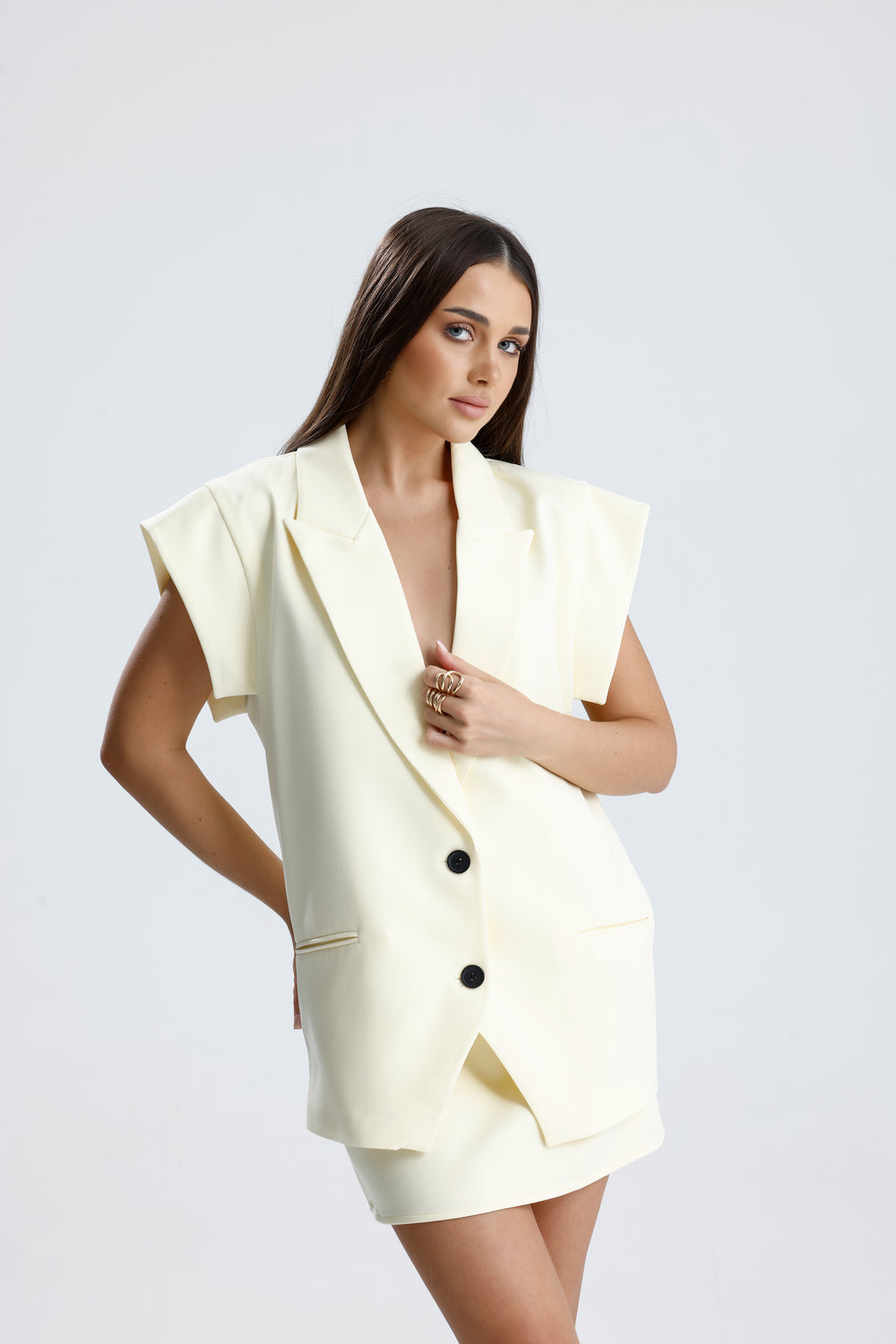 Routines Two Piece Gilet Set - Butter Yellow 905211 - ROUTINES