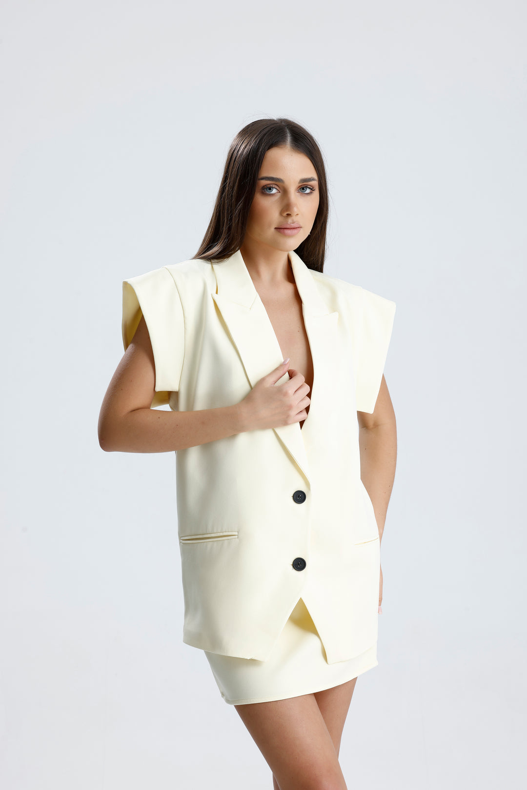 Routines Two Piece Gilet Set - Butter Yellow 905211 - ROUTINES