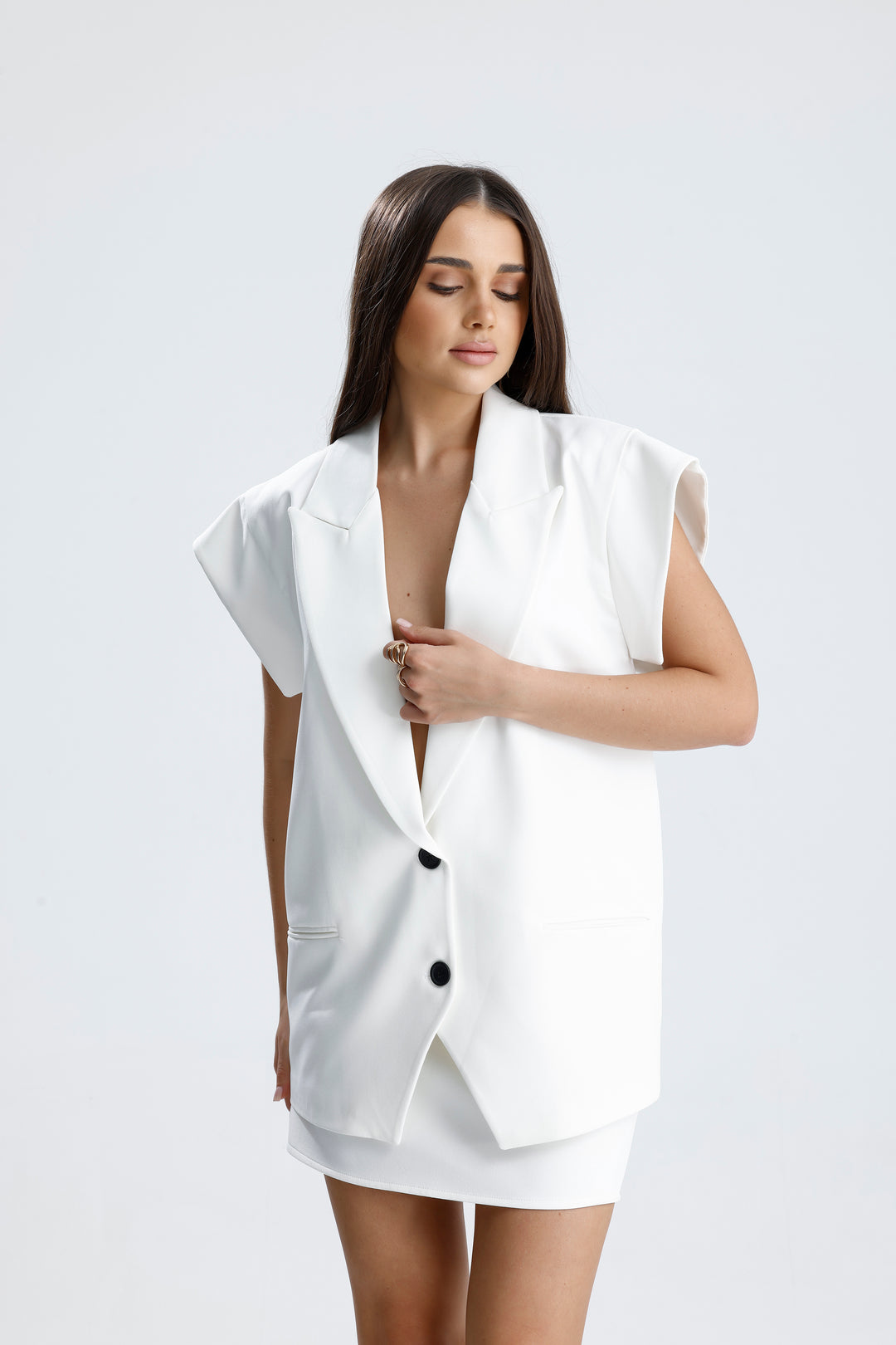 Routines Two Piece Gilet Set - White 905211 - ROUTINES
