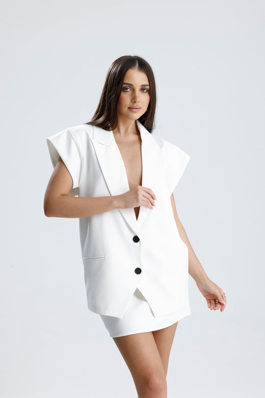 Routines Two Piece Gilet Set - White 905211 - ROUTINES