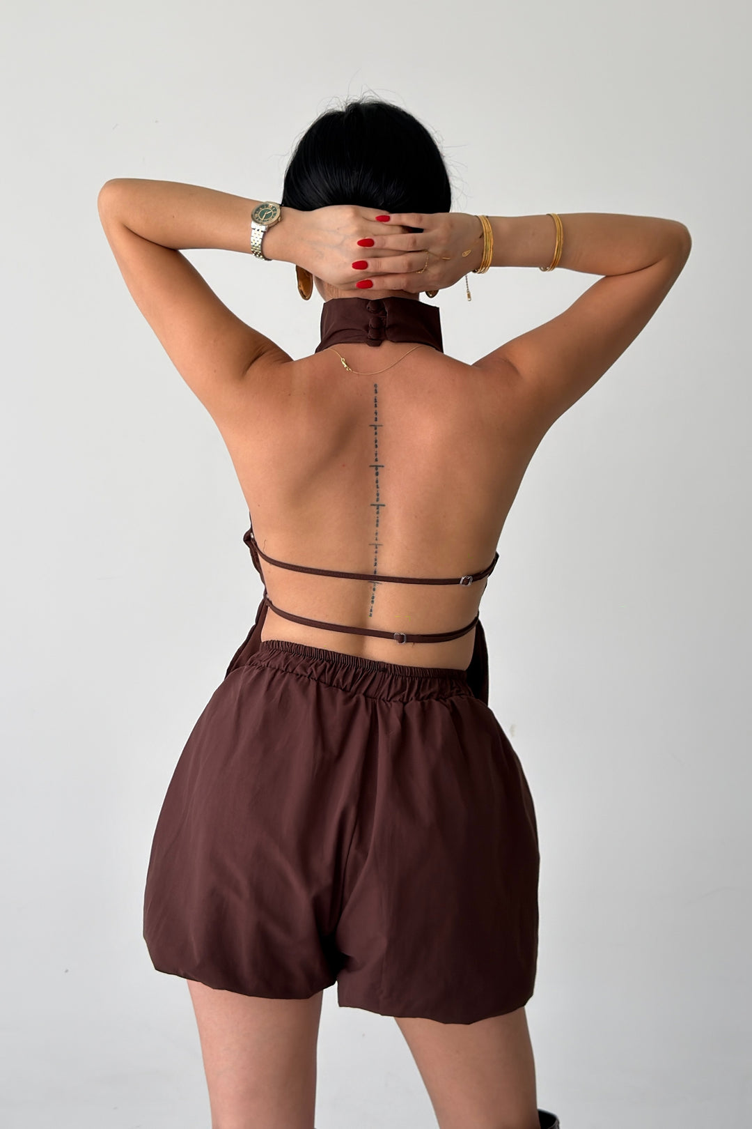 Routines Two Piece Short Set - Brown 5430 - ROUTINES