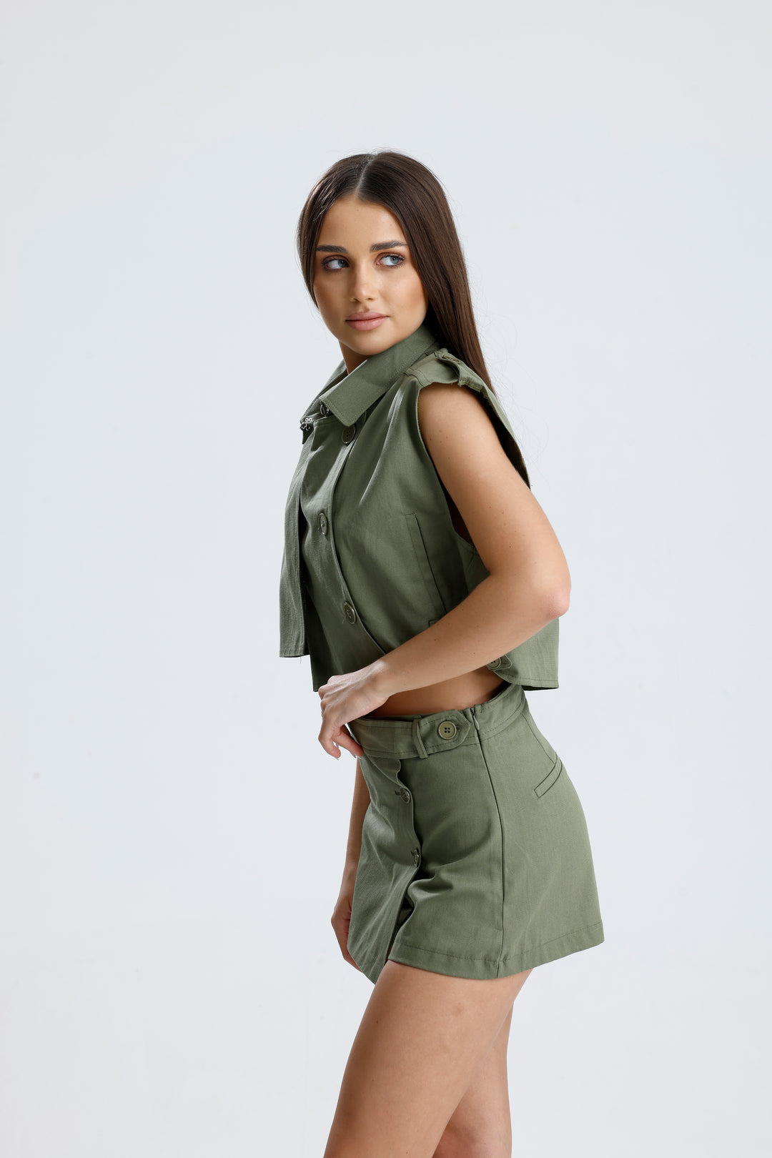 Routines Two Piece Skort Set - Army Green 25101 - ROUTINES