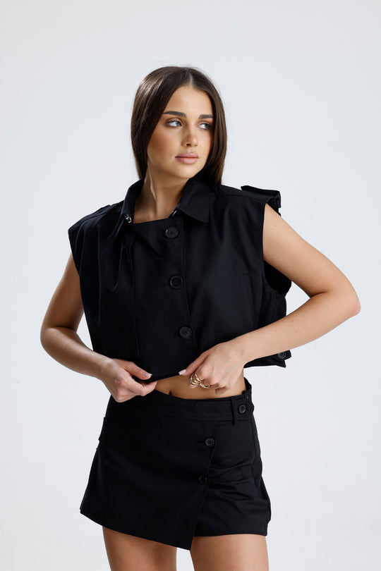 Routines Two Piece Skort Set - Black 25101 - ROUTINES