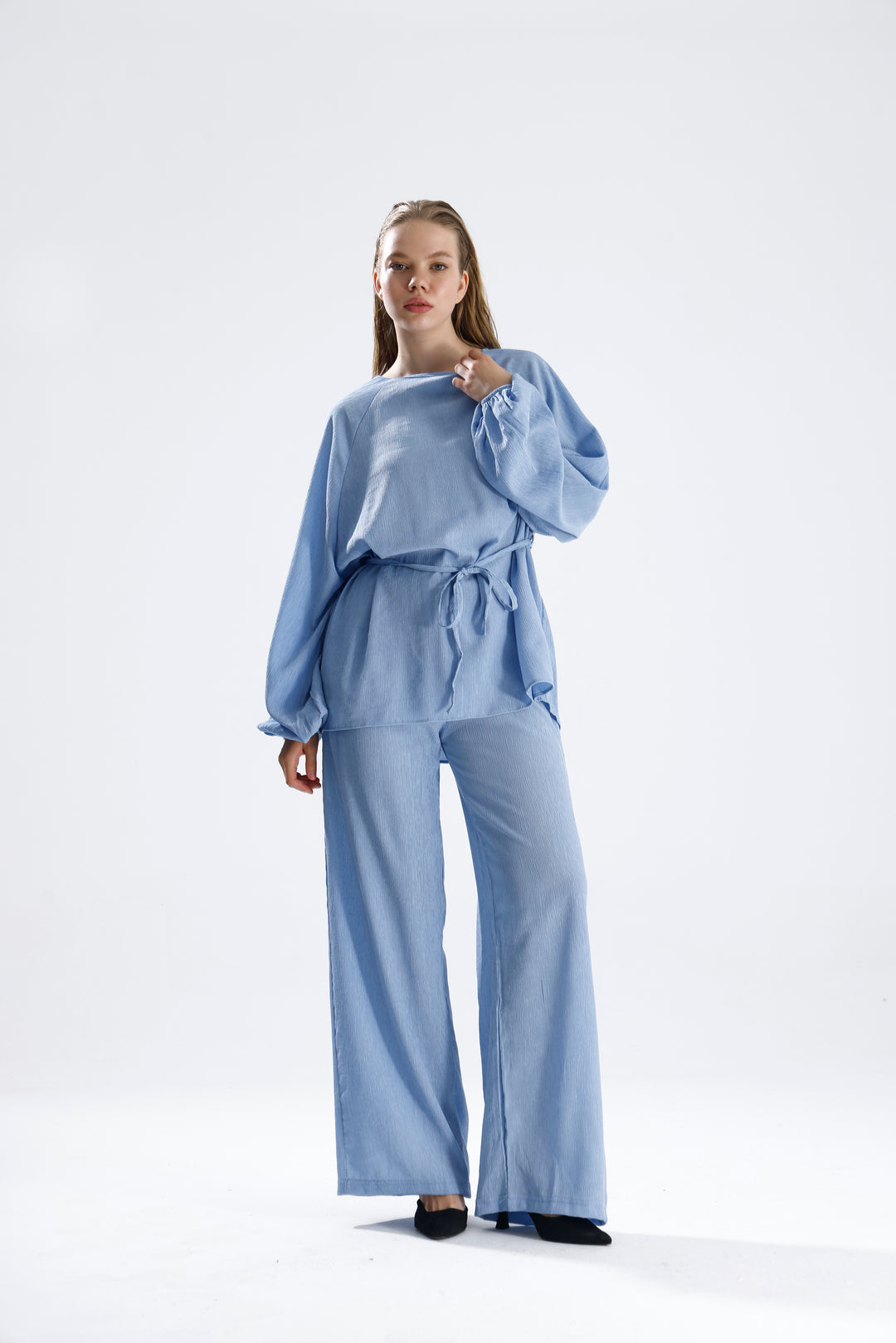 Routines Two Piece Tie Up Set - Blue 4125 - ROUTINES