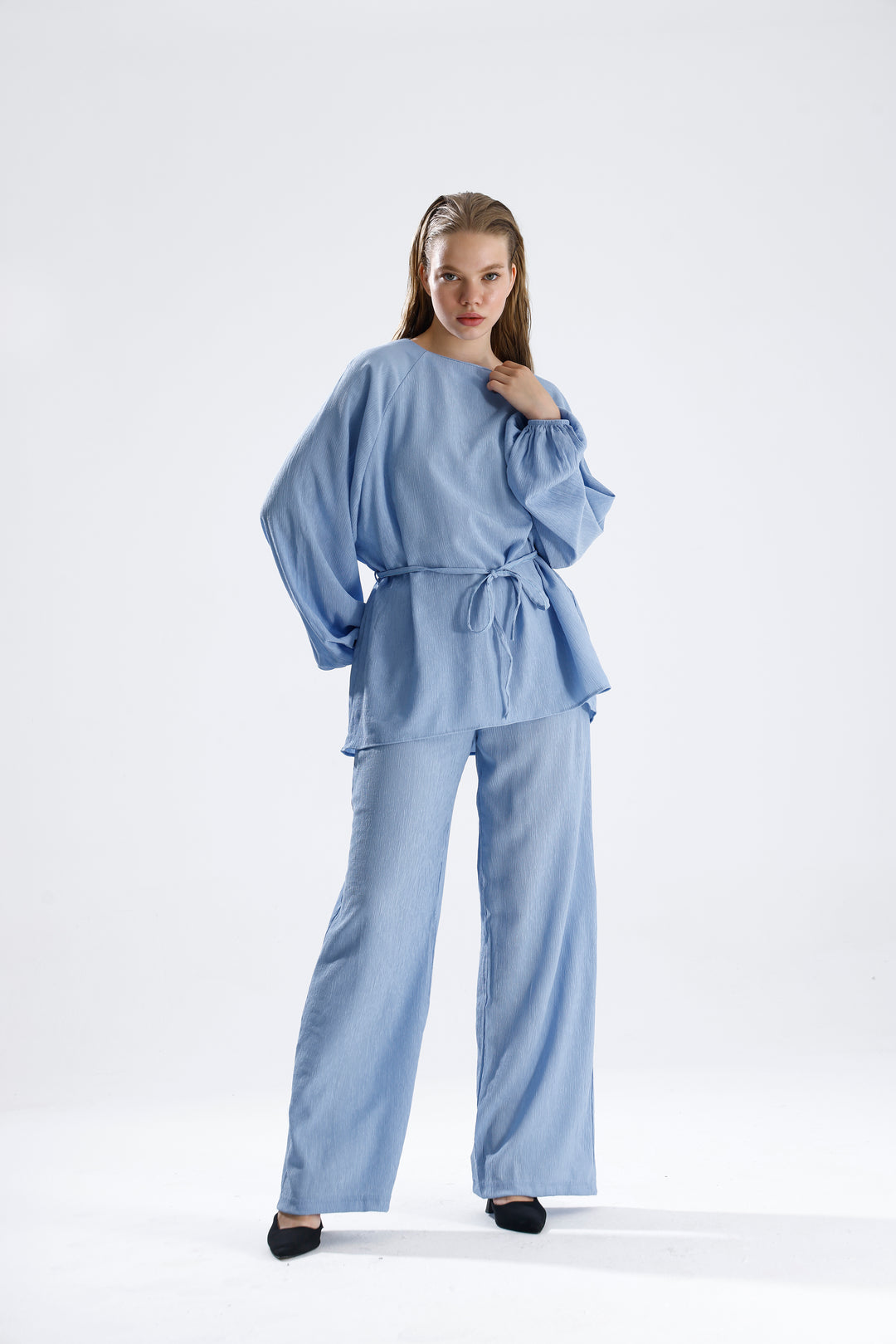 Routines Two Piece Tie Up Set - Blue 4125 - ROUTINES