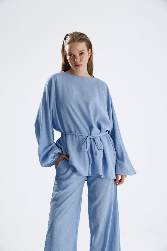 Routines Two Piece Tie Up Set - Blue 4125 - ROUTINES