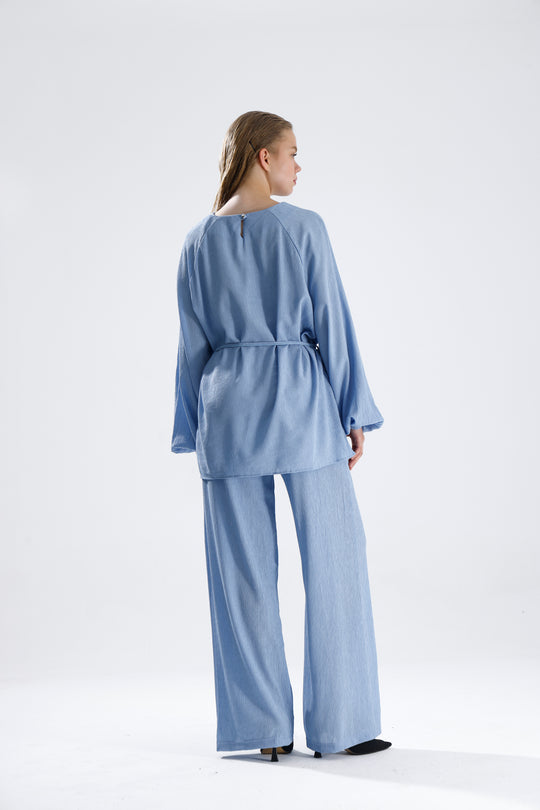 Routines Two Piece Tie Up Set - Blue 4125 - ROUTINES