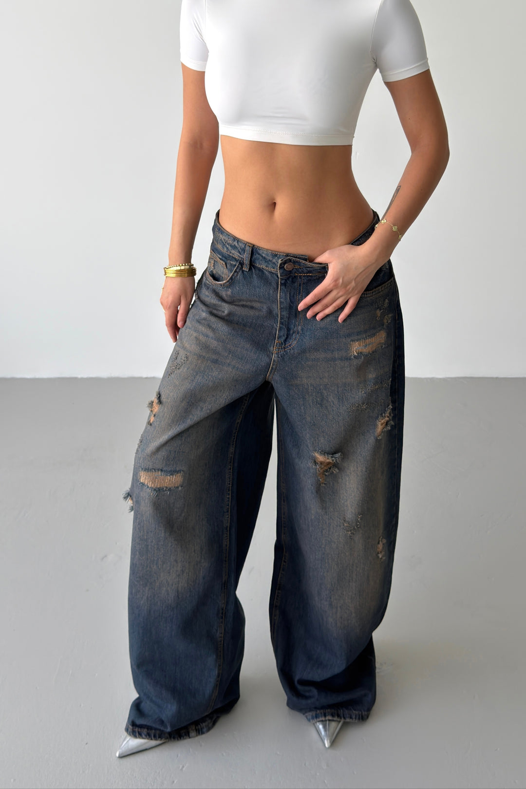 Routines Vintage Balloon Baggy Jeans 5361 - ROUTINES