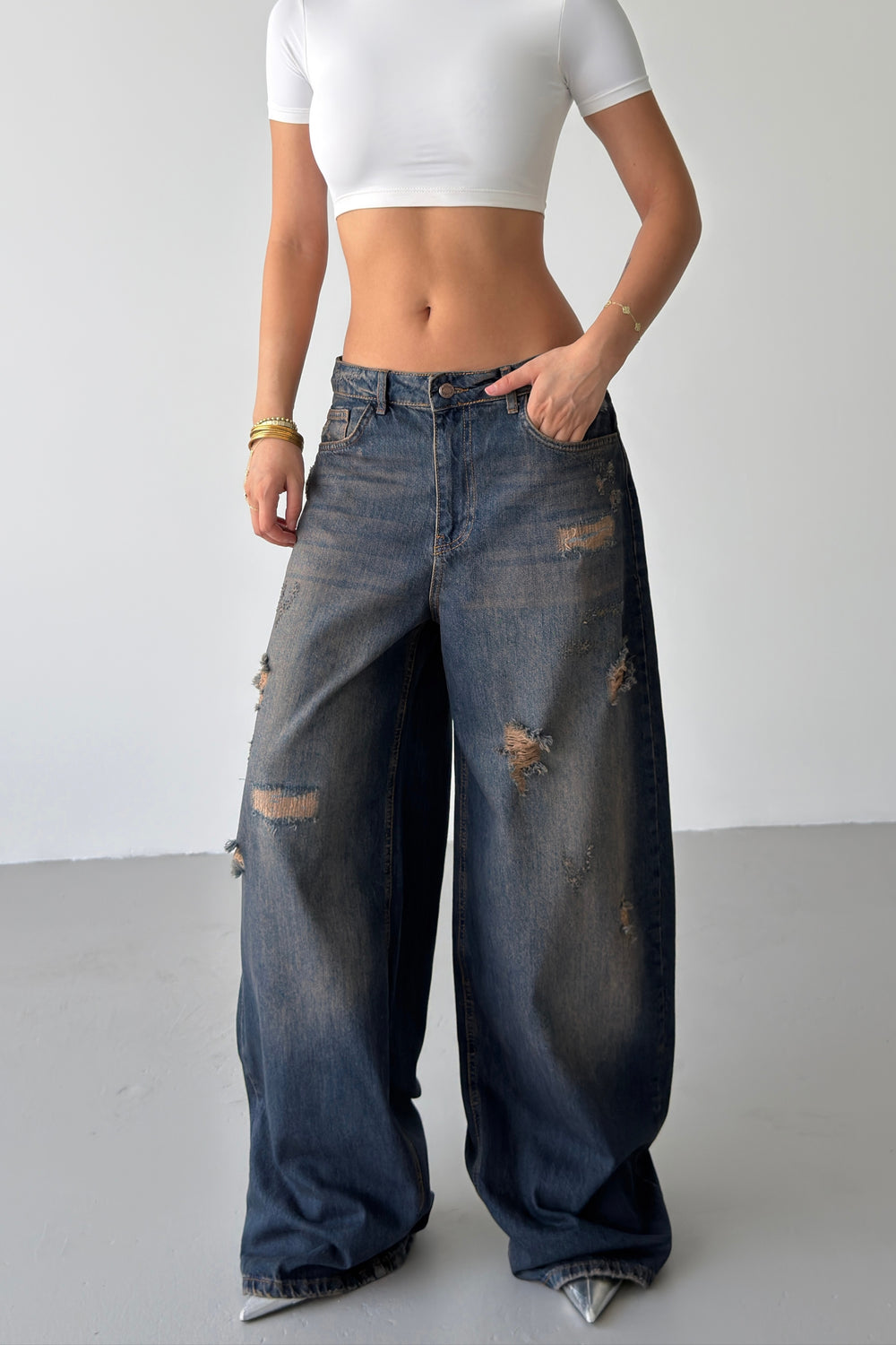 Routines Vintage Balloon Baggy Jeans 5361 - ROUTINES