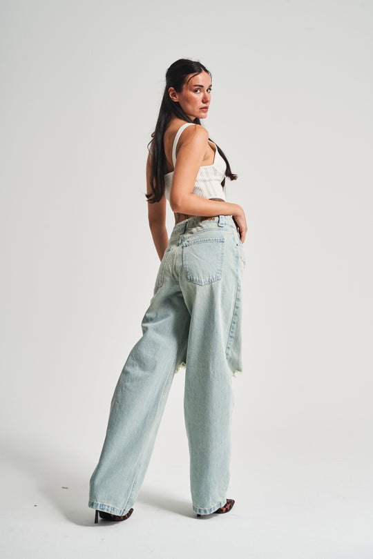 Routines Vintage Ripped Baggy Jeans 3495 - ROUTINES