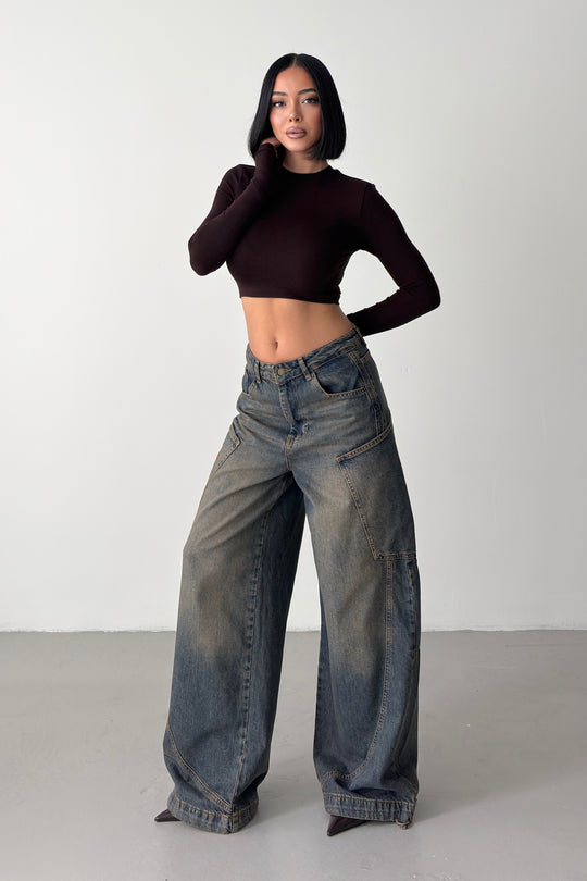 Routines Vintage Side Pockets Baggy Jeans 5610