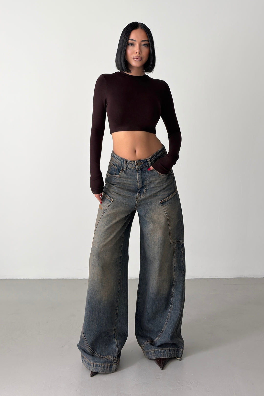 Routines Vintage Side Pockets Baggy Jeans 5610