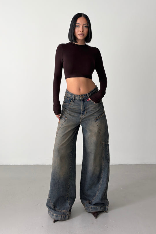Routines Vintage Side Pockets Baggy Jeans 5610