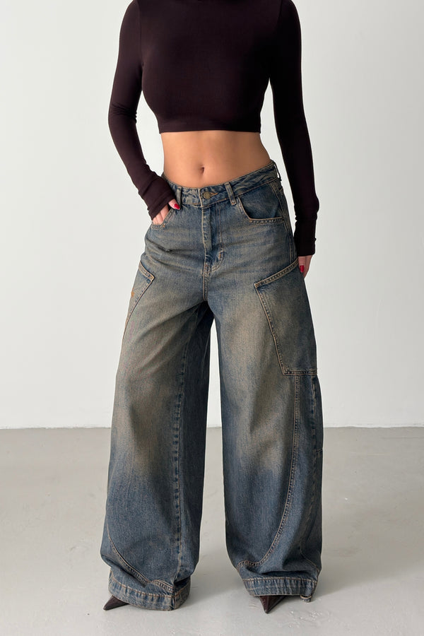 Routines Vintage Side Pockets Baggy Jeans 5610 - ROUTINES