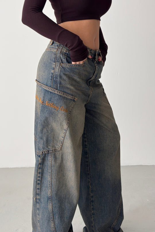 Routines Vintage Side Pockets Baggy Jeans 5610