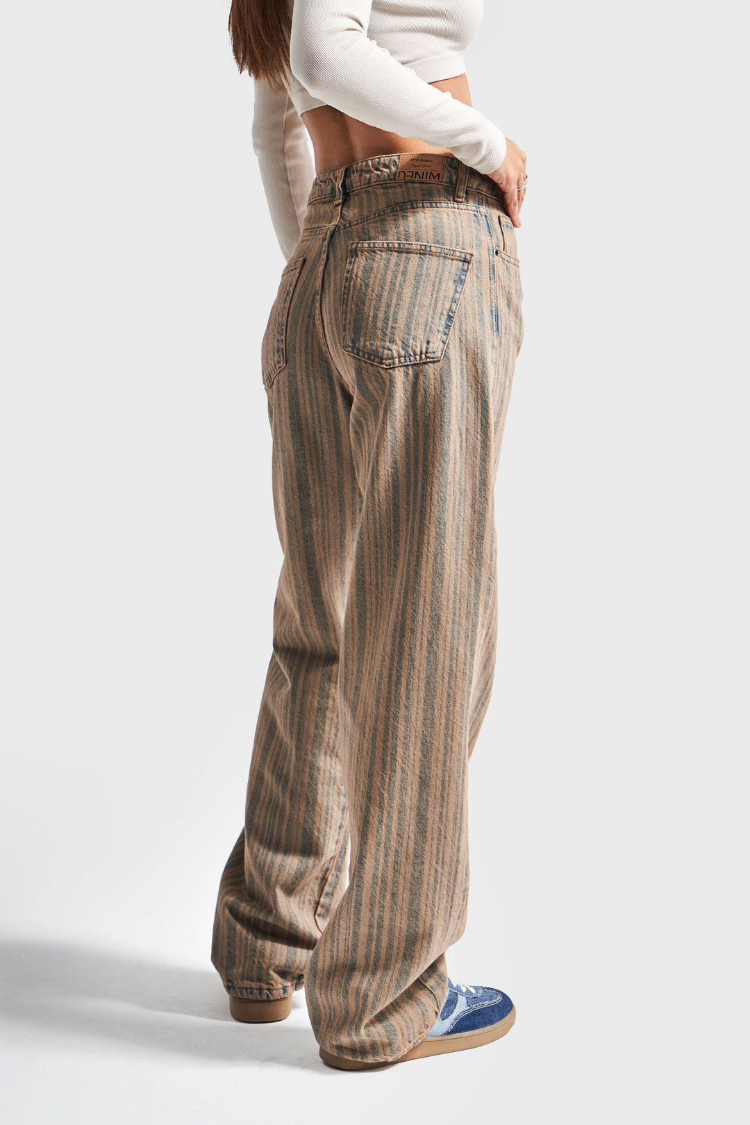 Routines Vintage Striped Straight Jeans 3503 - ROUTINES