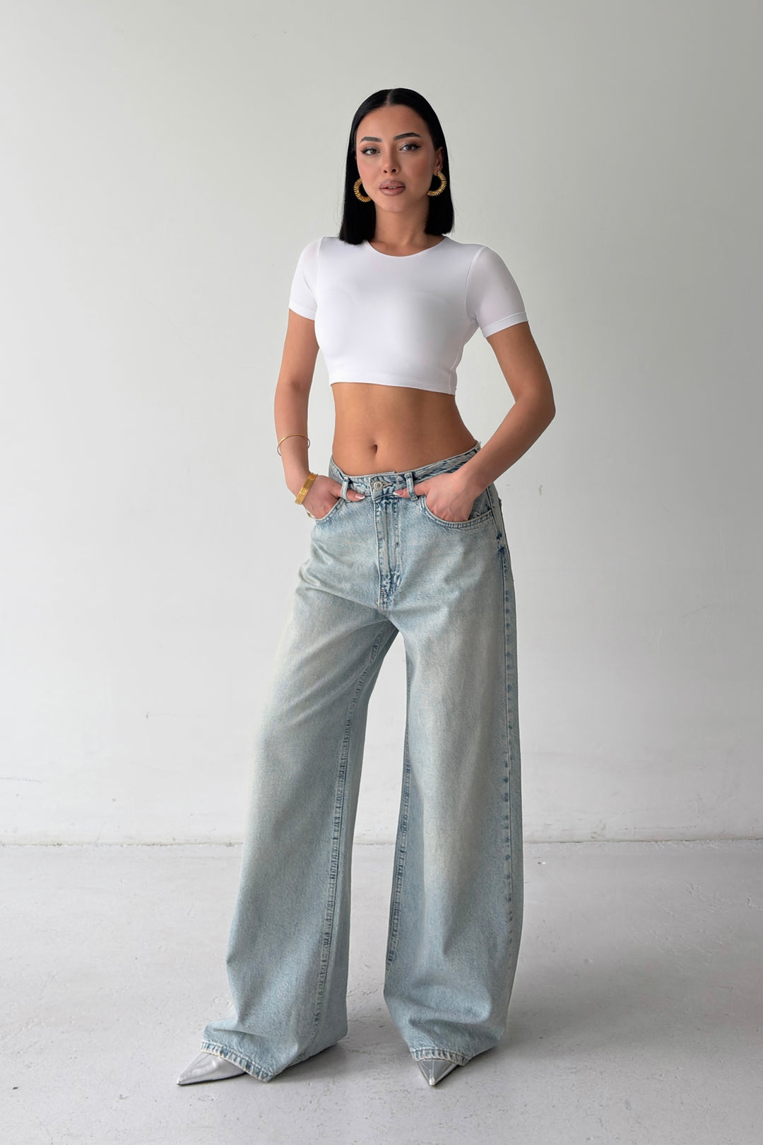 Routines Vintage Wash Baggy Jeans 3311-4S6 - ROUTINES
