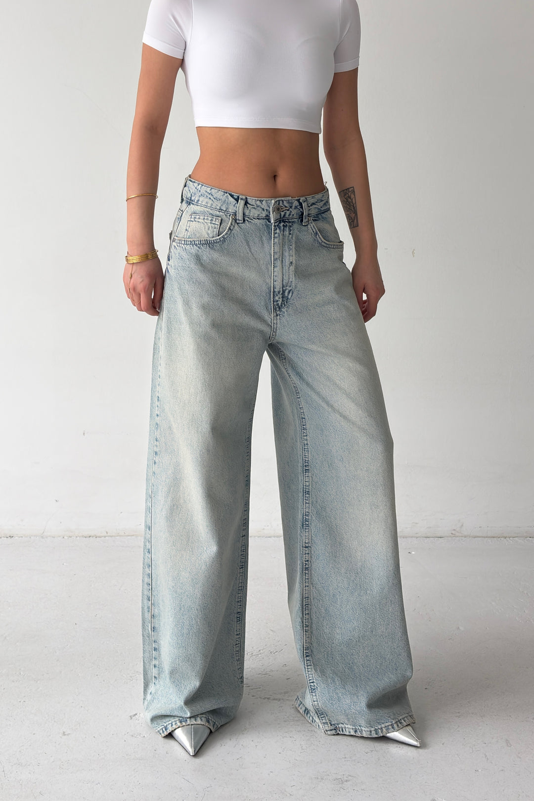 Routines Vintage Wash Baggy Jeans 3311-4S6 - ROUTINES