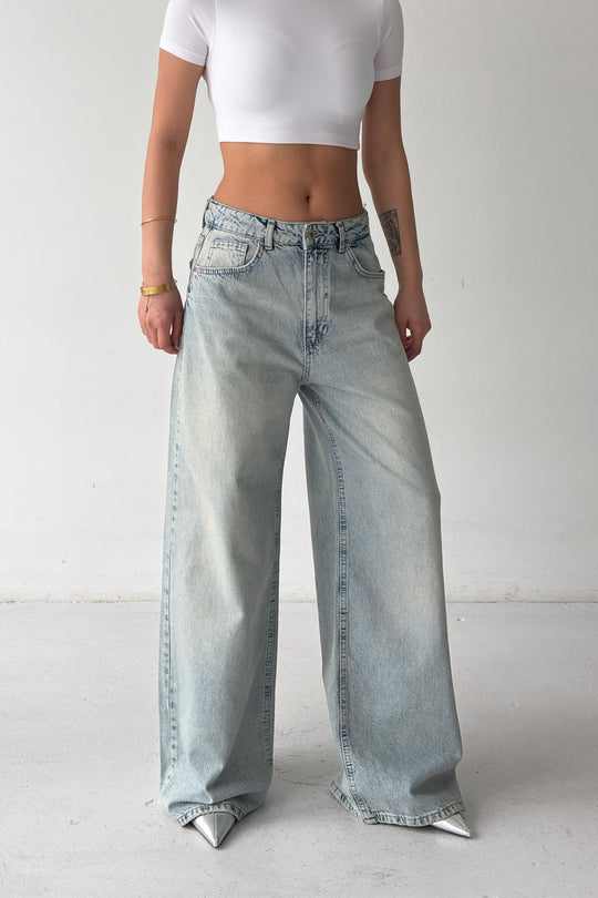 Routines Vintage Wash Baggy Jeans 3311-4S6 - ROUTINES