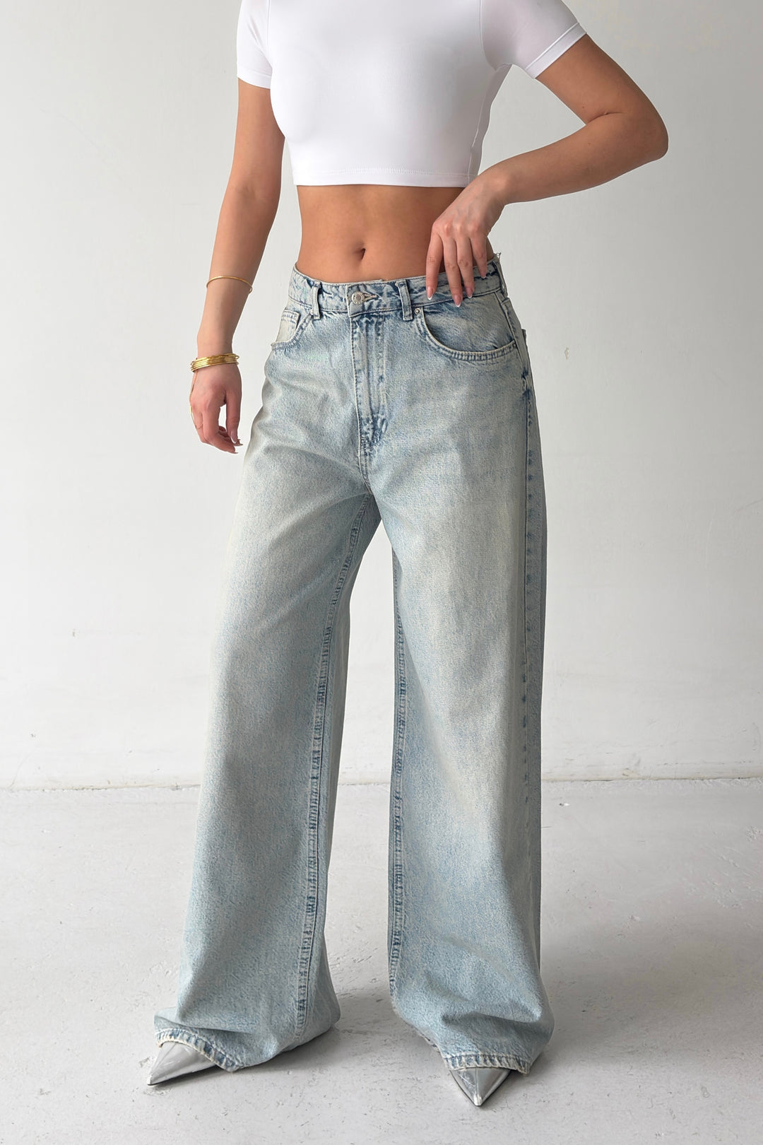 Routines Vintage Wash Baggy Jeans 3311-4S6 - ROUTINES