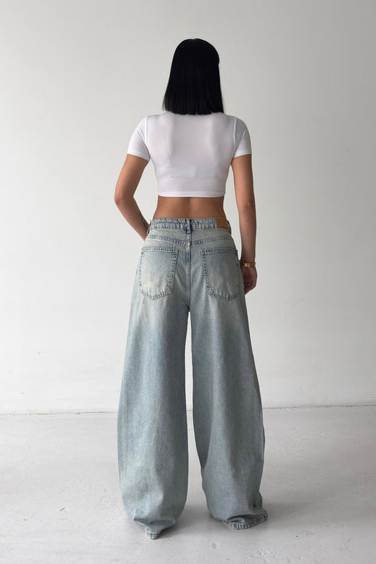 Routines Vintage Wash Baggy Jeans 3311-4S6 - ROUTINES