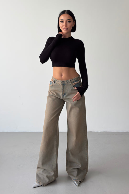 Routines Vintage Wash Mid-waist Jeans 2752 - ROUTINES