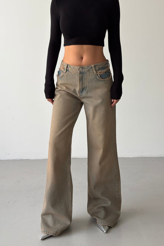 Routines Vintage Wash Mid-waist Jeans 2752 - ROUTINES