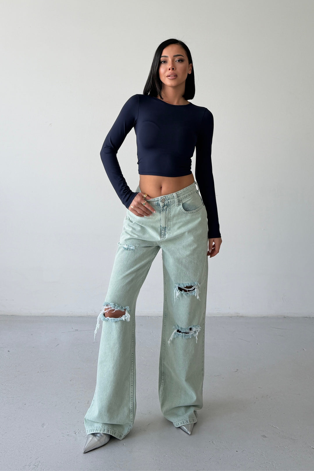 Routines Vintage Washed Detailed Jeans 1370-1