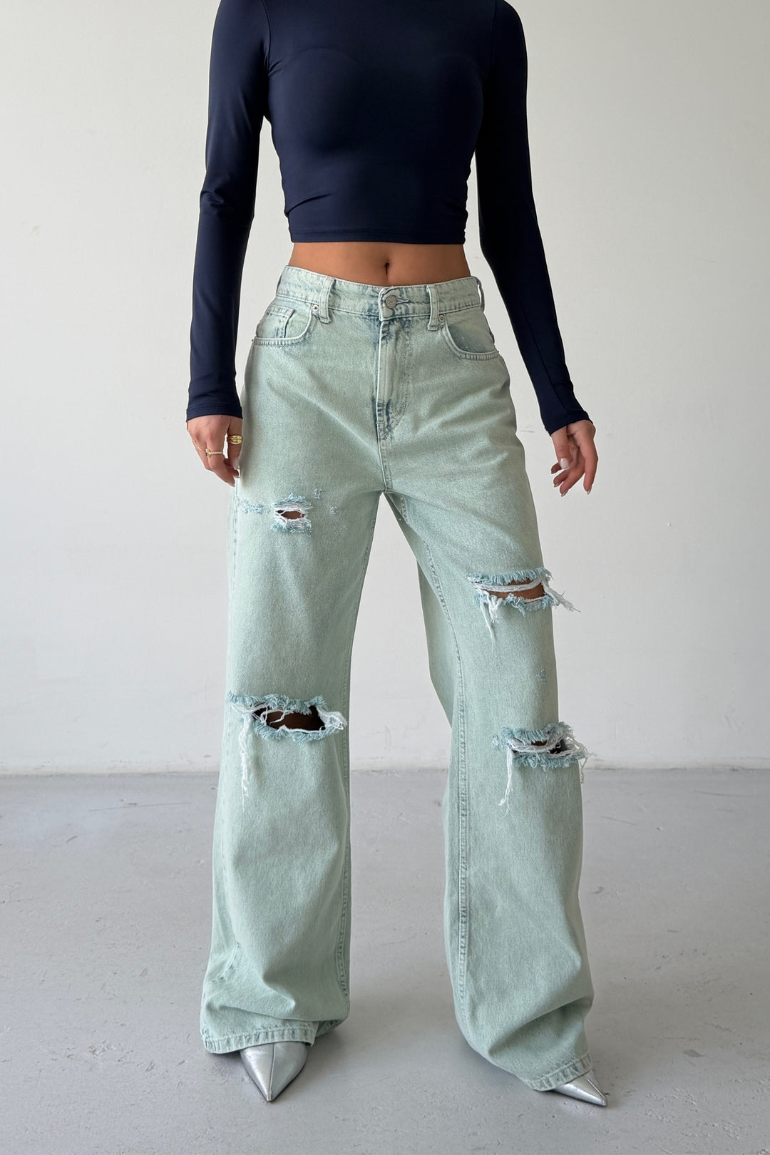Routines Vintage Washed Detailed Jeans 1370-1