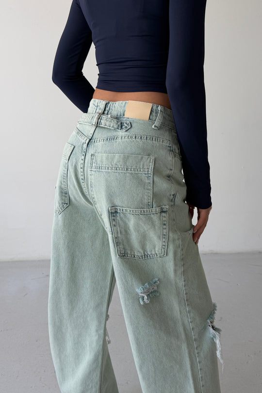 Routines Vintage Washed Detailed Jeans 1370-1