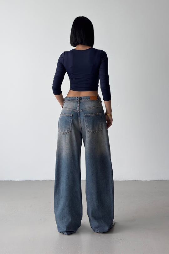 Routines Vintage Washed Drawstring Jeans 1469-18