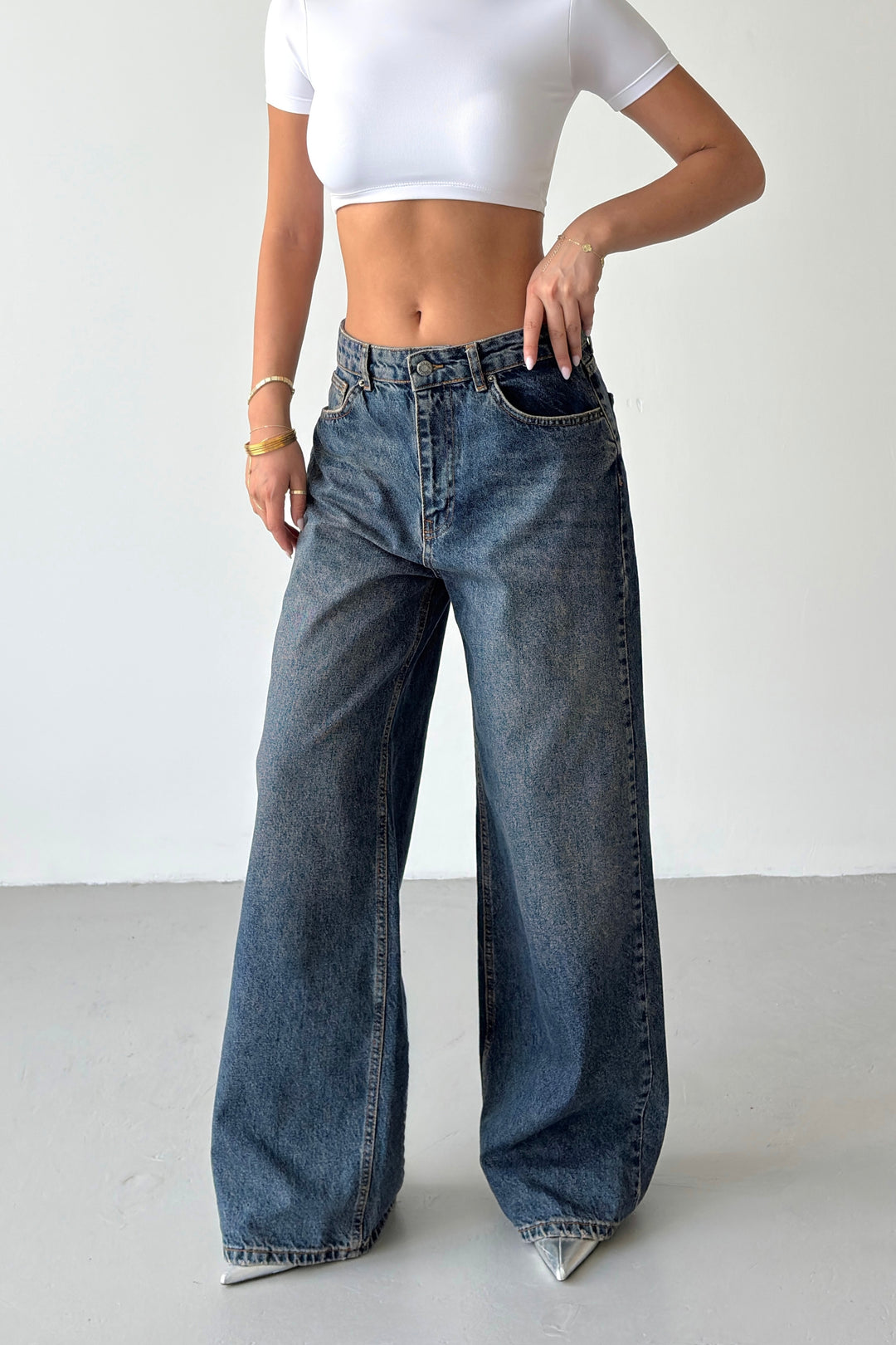 Routines Vintage Washed Super Baggy Jeans 3311