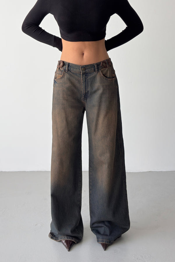 Routines Waist Detail Relaxed Jeans 5529