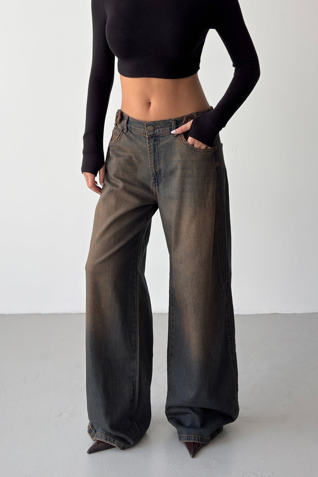 Routines Waist Detail Relaxed Jeans 5529